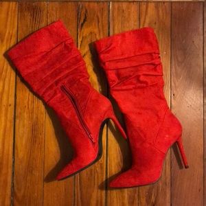 JESSICA SIMPSON Stiletto slouchy calf boots LARSA